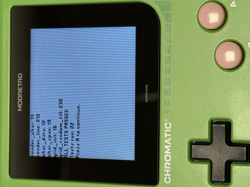Variable-width text rendering on real Game Boy hardware